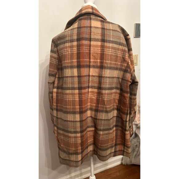 Free people Mari Plaid Blazer size large - Picture 4 of 9